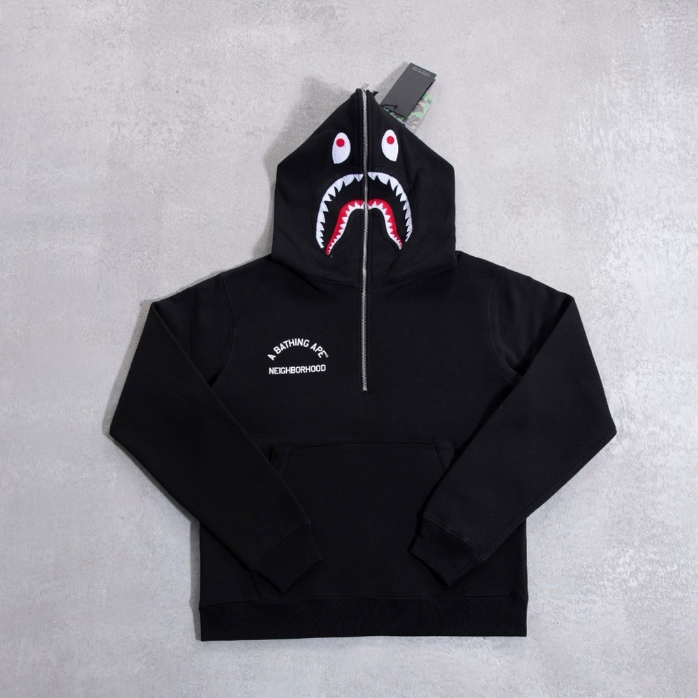 Bape Black Shark Hoodie